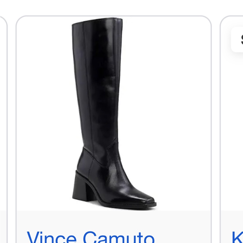 Vince Camuto Black sangeti Boots wide calf